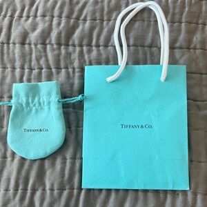 Tiffany & Co. Turquoise Bag and Pouch Set